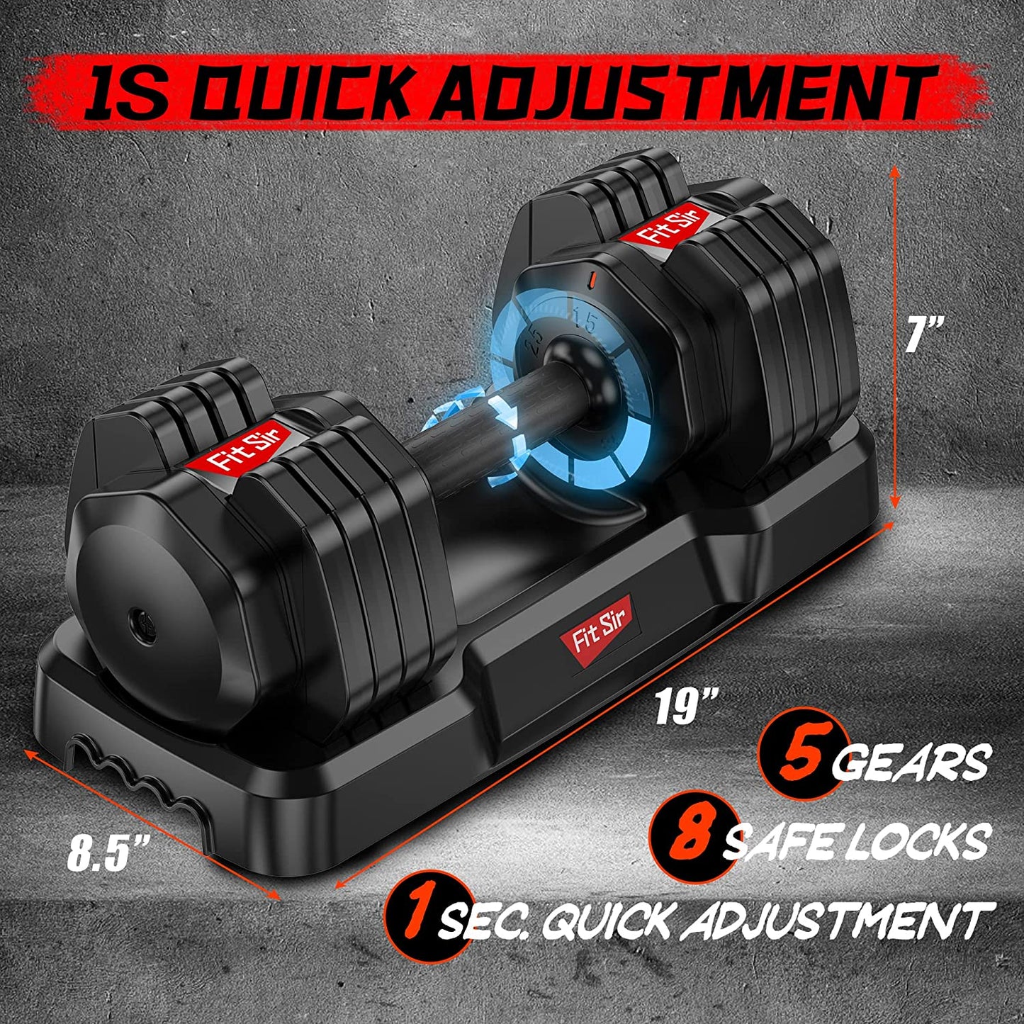 Adjustable Dumbbell 55 Lb Dumbbell: 15~55Lb Dumbbell Adjustable Weight Set Adjustable Dumbbell Exercise Fitness Dumbbell for Women Man Workout