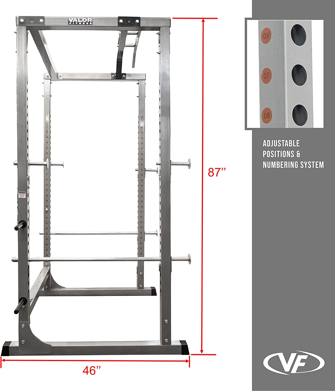 BD-11 Heavy Duty Power Rack/Squat Rack W/Chrome Pull up Bar and Power Cage Bundle Optins for a Complete Weightlifting Home Gym (BD-11 Power Rack)