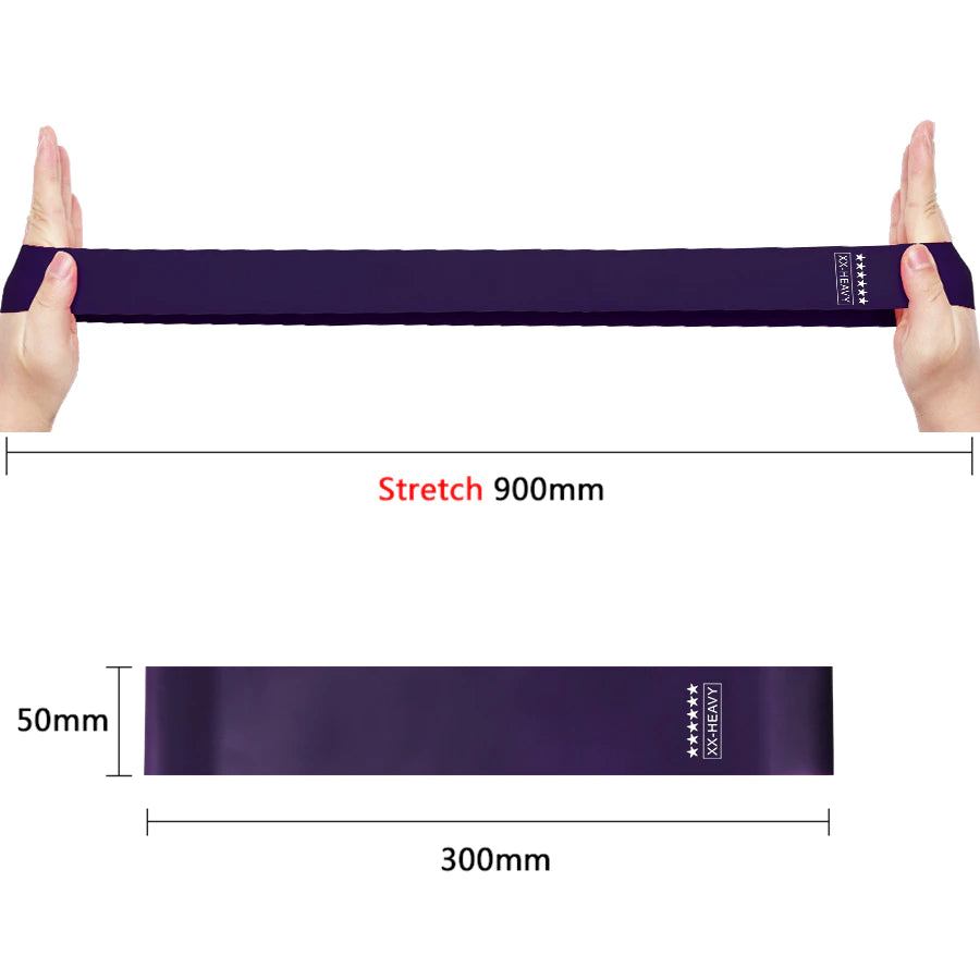 Latex Fitness Resistance Bands Sports Elastic Rubber Bands Crossfit Training Mini Band Exercise Strength Yoga Workout Equipment