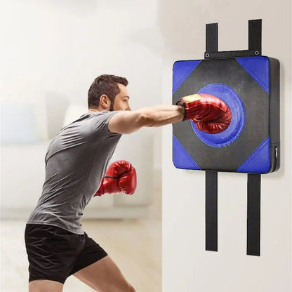 Punch Wall Pad Punch Wall Focus Target Pad Boxing Punching Pad Training Height Adjustable Leather Sponge Bag for Sports Training